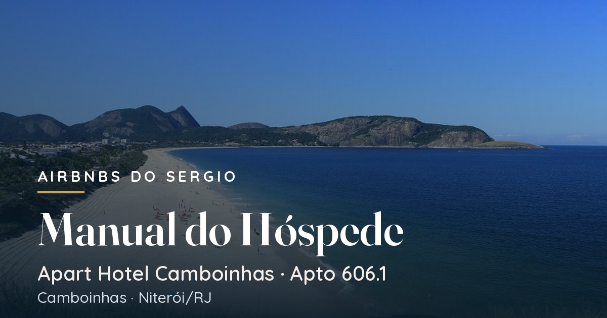 Demonstração do Guia Digital do Hóspede, Apart Hotel Camboinhas